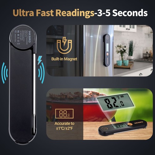 INKBIRD Wi-Fi Bluetooth Grillgebläse ISC-027BW + BBQ Thermometer Pen BG-HH1C C/F - Bild 16 von 23