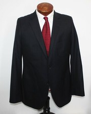 Hugo Boss The Shins Biotech Wool Patch Pocket Blazer Sport Coat Navy Slim 40 R