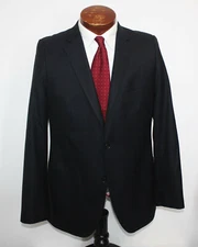 Hugo Boss The Shins Biotech Wool Patch Pocket Blazer Sport Coat Navy Slim 40 R