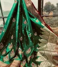 Ethnic Designer satan Silk Saree, Indian saree, Designer Saree, Partywear Sari