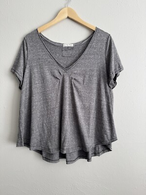 We The Free by Free People  All You Need  Tee Moss Gray- Women s Extra Small 