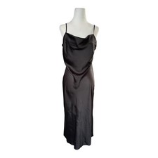 Express Black Satin Slip Dress - Size Medium - Worn Once - Excellent Condition