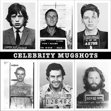 IMPRESIONES POLICIALES DE CELEBRIDADES: Elvis, Marilyn, Sinatra, Jagger, Bowie, carteles en efectivo