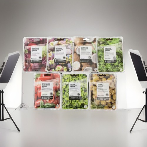 FarmSkin Superfood Salad Skin For Facial Mask Variety Pack. 7 Each. New