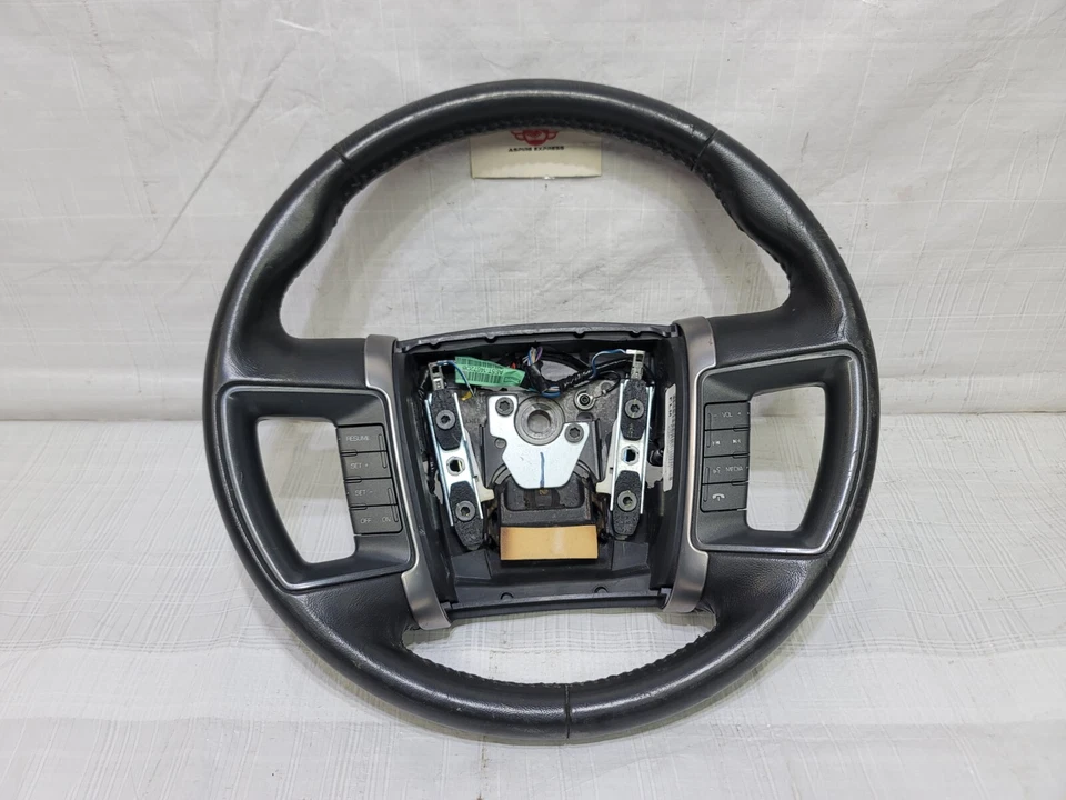 2009 - 2012 年林肯 MKS 方向盘音频巡航控制黑色皮革原始设备制造商 — 第 2/4 张图片