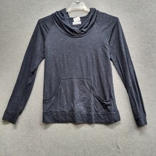 Columbia Women Sweatshirt Large Gray Hoodie Lightweight Pullover READ