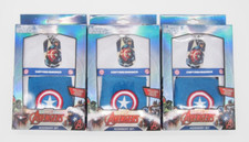3 Marvel Kids Avengers Captain America Necklace Wristband Bracelet 3pc Set