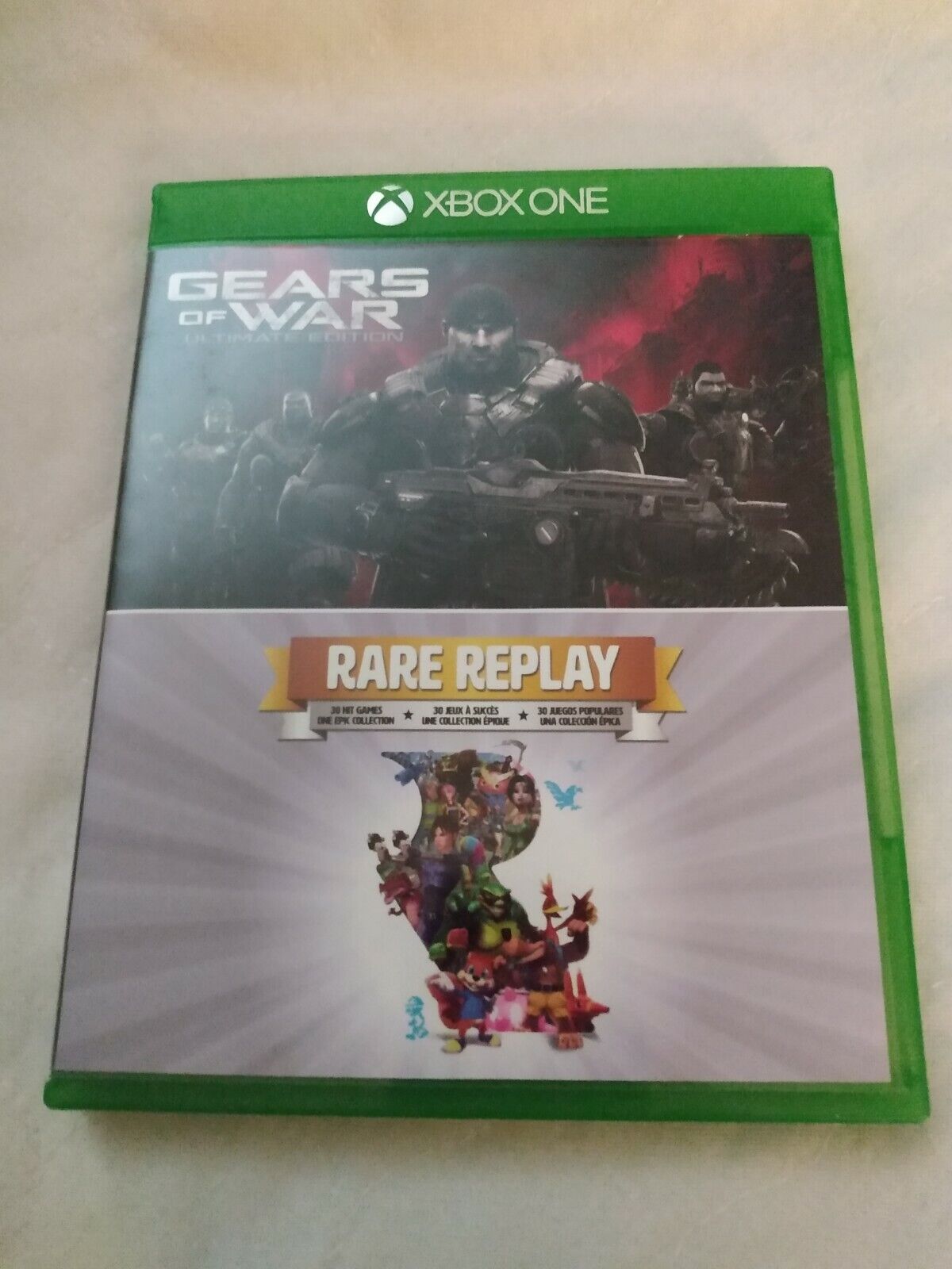 Gears Of War Ultimate Edition/ Rare Replay Combo XBox One COMPLETE CIB