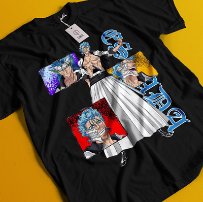 Grimmjow Tshirt Bleach Anime T-Shirt Espada N 4 Shirt Ichigo Bankai Tee Aizen