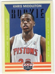 2012-13 Past and Present #178 Khris Middleton Rookie Pistons