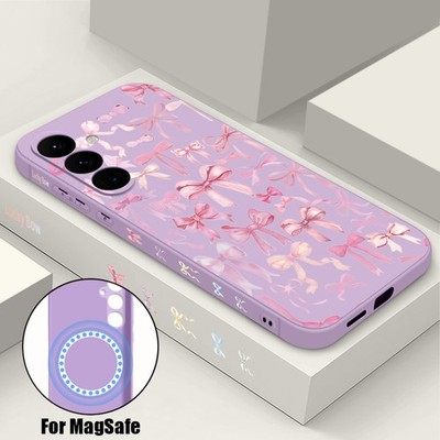 Magnet Hülle für Samsung S26 Ultra S25 S24 S23 FE A17 A55 A56 A16 Schleife TPU