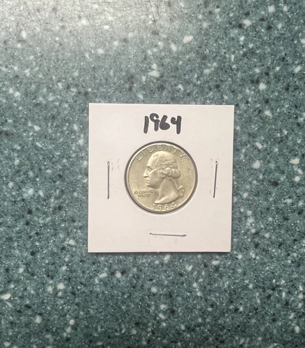 Silver Quarter - Washington - 1964  AU #CC 104
