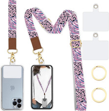 Phone Lanyard Wrist Strap Crossbody Adjustable, Cell Phone Lanyard for Around Th