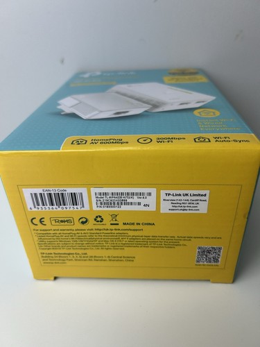 TP-Link TL-WPA4220 Kit AV600 Powerline Adapter Wi-Fi Extender Ethernet Ports - Photo 6/20