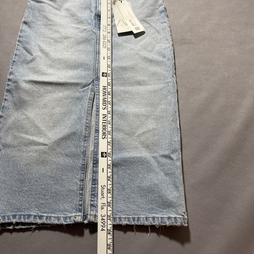 NWT Zara Light Blue Denim Midi Skirt Size XS - Picture 5 of 11