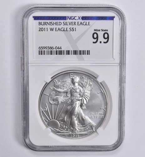 Mint State 9.9 2011-W Burnished Silver Eagle NGC X NGCX ALMOST PERFECT *2614