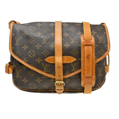 Best06 LOUIS VUITTON MONOGRAM SAUMUR 30 MESSENGER BAG M42256 AR0935 RQ03209