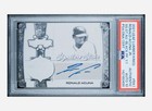 2021 Leaf Lumber Kings Ronald Acuna Jr Black Printing Plate Auto 1/1 PSA/DNA 10