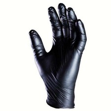 SafeGuard NG , Black Nitrile Gloves, Powder Free, Small, 1000/CS