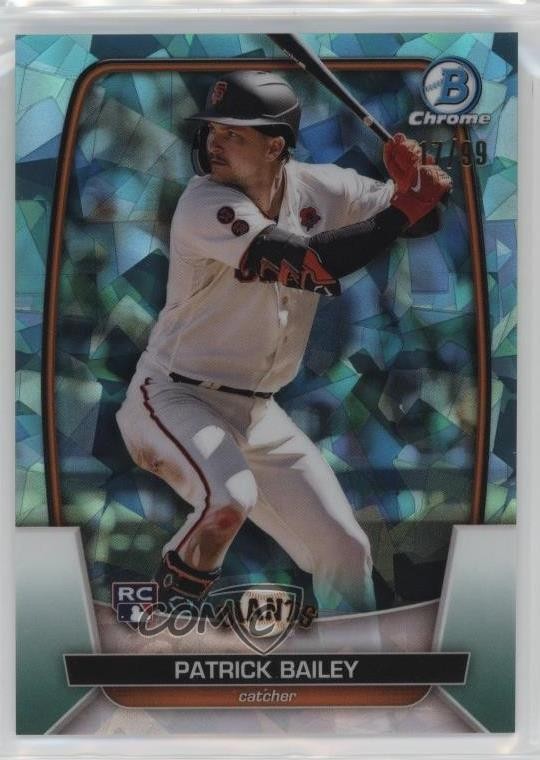 2023 Bowman Chrome Sapphire Edition Aqua 17/99 Patrick Bailey #60 1d0h
