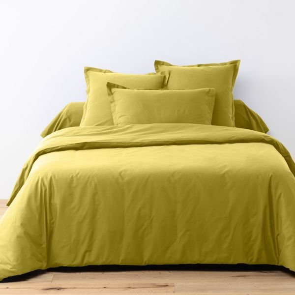 Housse de couette 140x200 coton respirant 57 fils couleur Gold