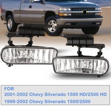For Chevrolet Silverado Suburban Tahoe Fog Lights Clear Driving Bumper Lamps