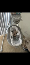 Ingenuity InLighten Baby Swing - Cool Mesh Fabric, Vibrations, Swivel Infant