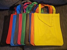 NEW 10 Pack Reusable Shopping Bags - 14.9X12.6X9.4 Inth Bulk Tote Bag