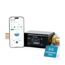 Frizzlife LP365 Smart Water Monitor and Automatic Shutoff - 0.01GPM Ultrasoni...