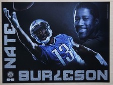 Nate Burleson Lions 18 x 24