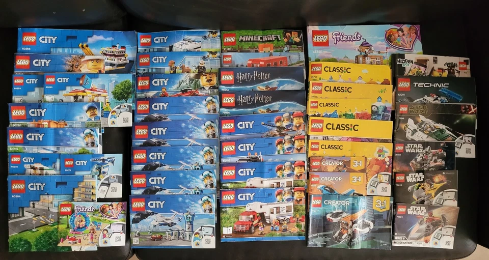 Lot 40 notices LEGO Star Wars City Classic Harry Potter Instructions Manual book - Photo 3/3