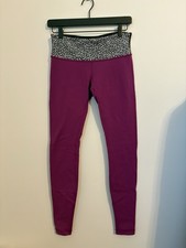 lululemon athletica Wunder Under Leggings Womens 6 High Purple/black reversible