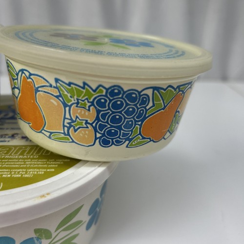 VTG 70’s Lot Of 3 Imperial Margarine Tubs With Lids - Picture 4 of 7