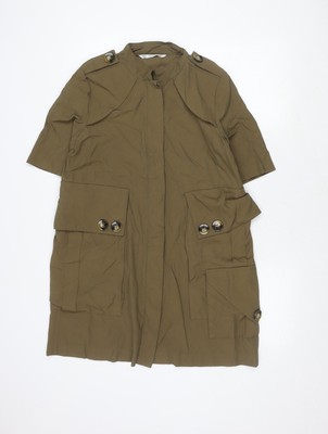 Zara Damen braune Military Jacke Größe L, geknöpft Freizeit