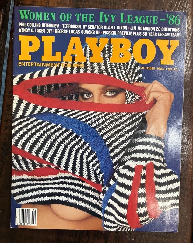 PLAYBOY MAGAZINE, OCTOBER 1986 NEAR MINT!  Complete w/ Inserts CF MINT!!
