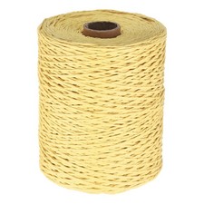 328 Yards Raffia Ribbon, 2mm Raffia Paper String for Wrapping, Beige