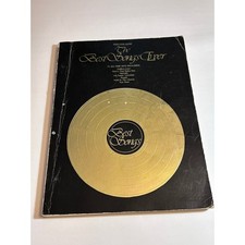 The Best Songs Ever Songbooks Piano/Vocal/Guitar 76 All Time Hits 1930s-1980s