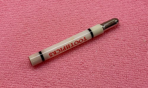 Vintage Plastic Bullet Toothpick Holder - Picture 5 of 6