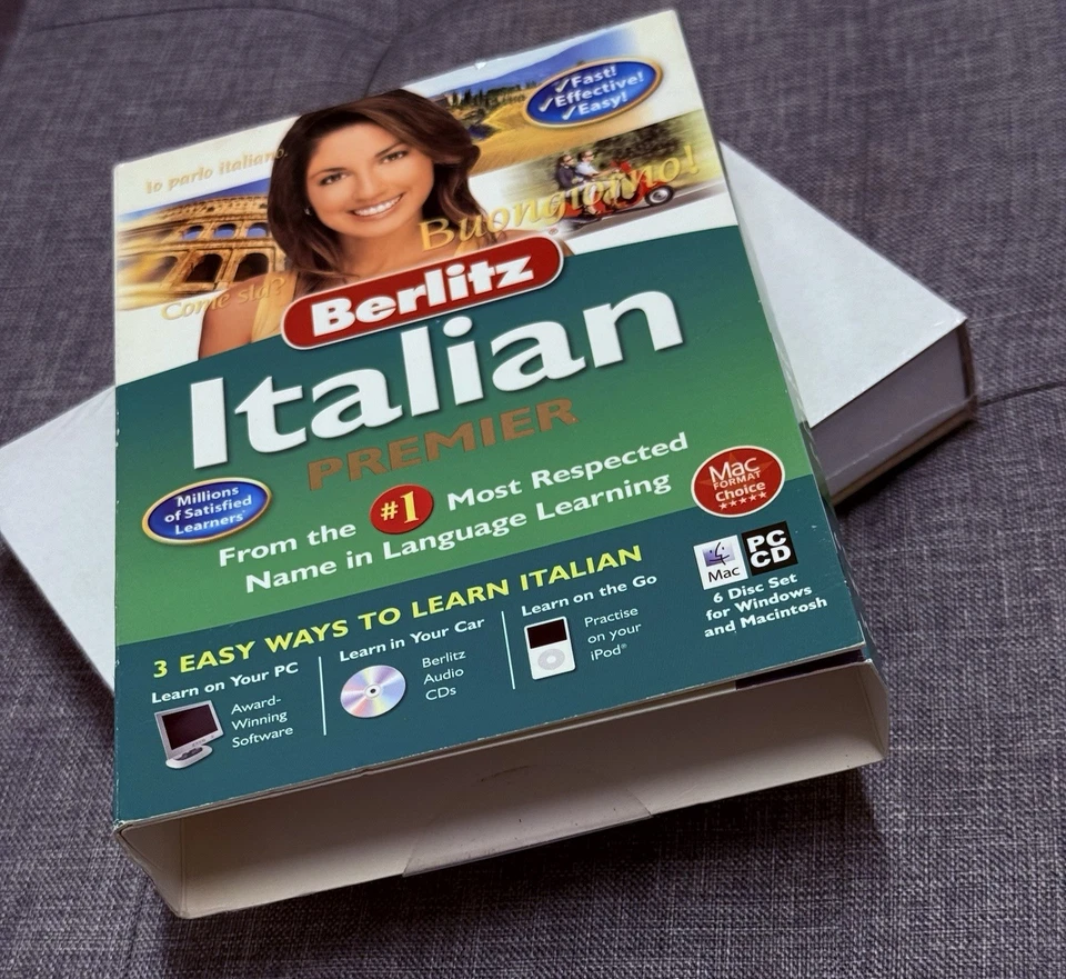 Berlitz Italian Premier – Packaging  6 Discs Set For Windows And Macintosh - Image 4 of 4