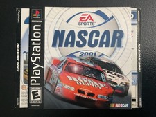 NASCAR 2001 PS1 PlayStation 1 Artwork & Instruction Manual Only