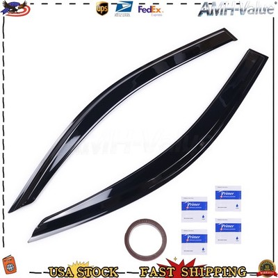 2Pcs Side Window Deflectors Rain Guards For 2014-2026 Ford Transit