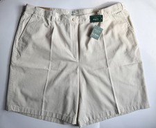 NWT LL Bean Shorts Women 20 Bermuda Wrinkle Free Cotton 9" Original Fit Pleated