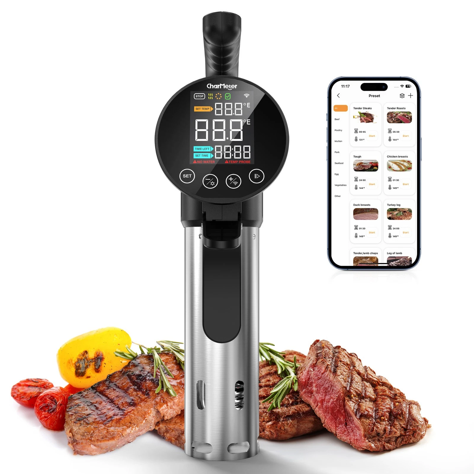 Culinary Sous Vide Precision Cooker Immersion 1000 Watts Circulators with Recipe
Opens in a new wind