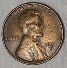 1951 S - 85 Year Old - Abraham Lincoln Wheat Penny Cent 1C - Ungraded