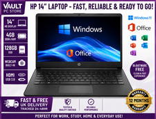 HP with Microsoft Office 365 Windows 11 Laptop 64GB SSD 1TB Cloud AI Copilot