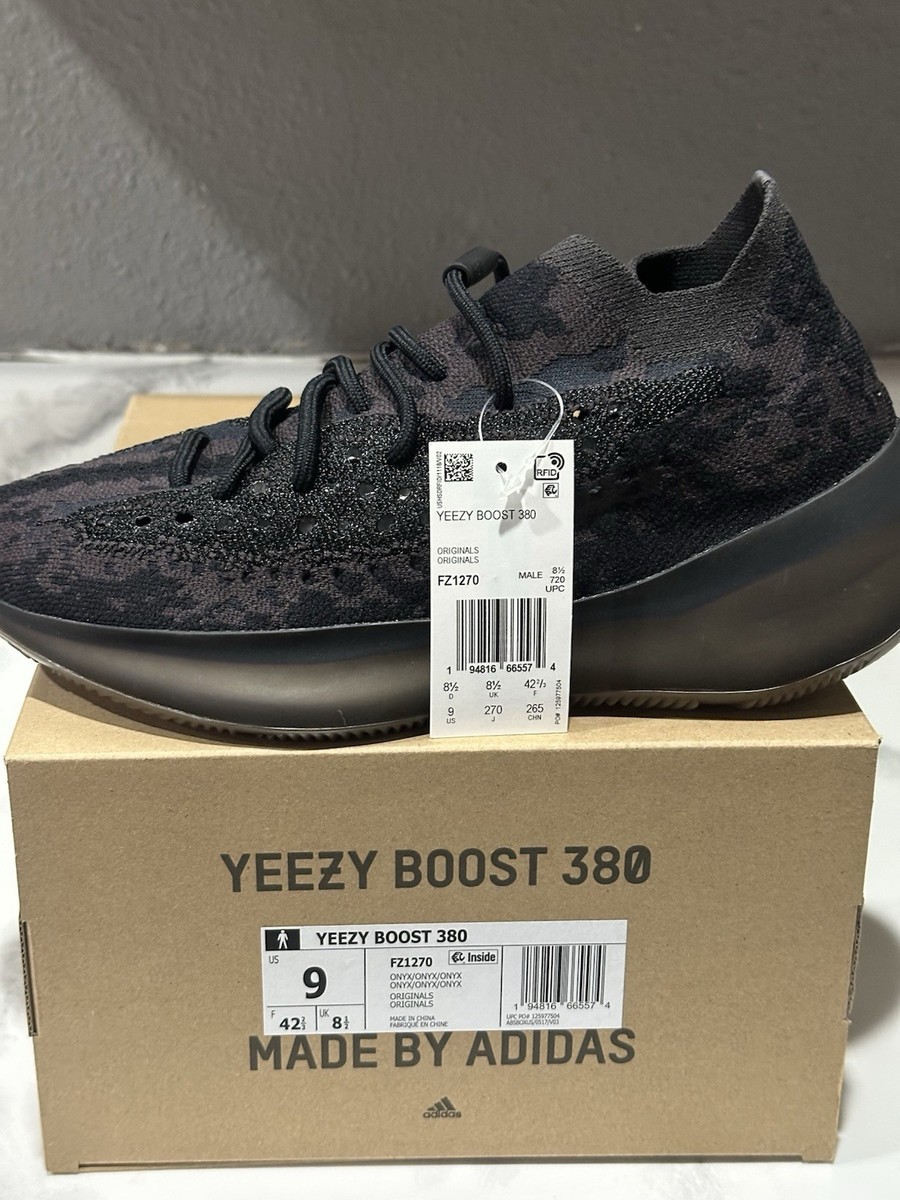Size 10 Adidas Yeezy Boost 380 Onyx Non-Reflective for sale