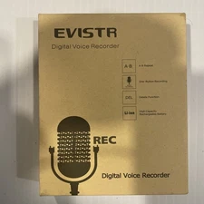 EVISTR 16GB Digital Voice Recorder Voice Activated Recorder with Playback - NEW