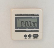 Digital Laboratory Timer 4 four channels 99:59:59 Up/Down Lab Timer with Clock