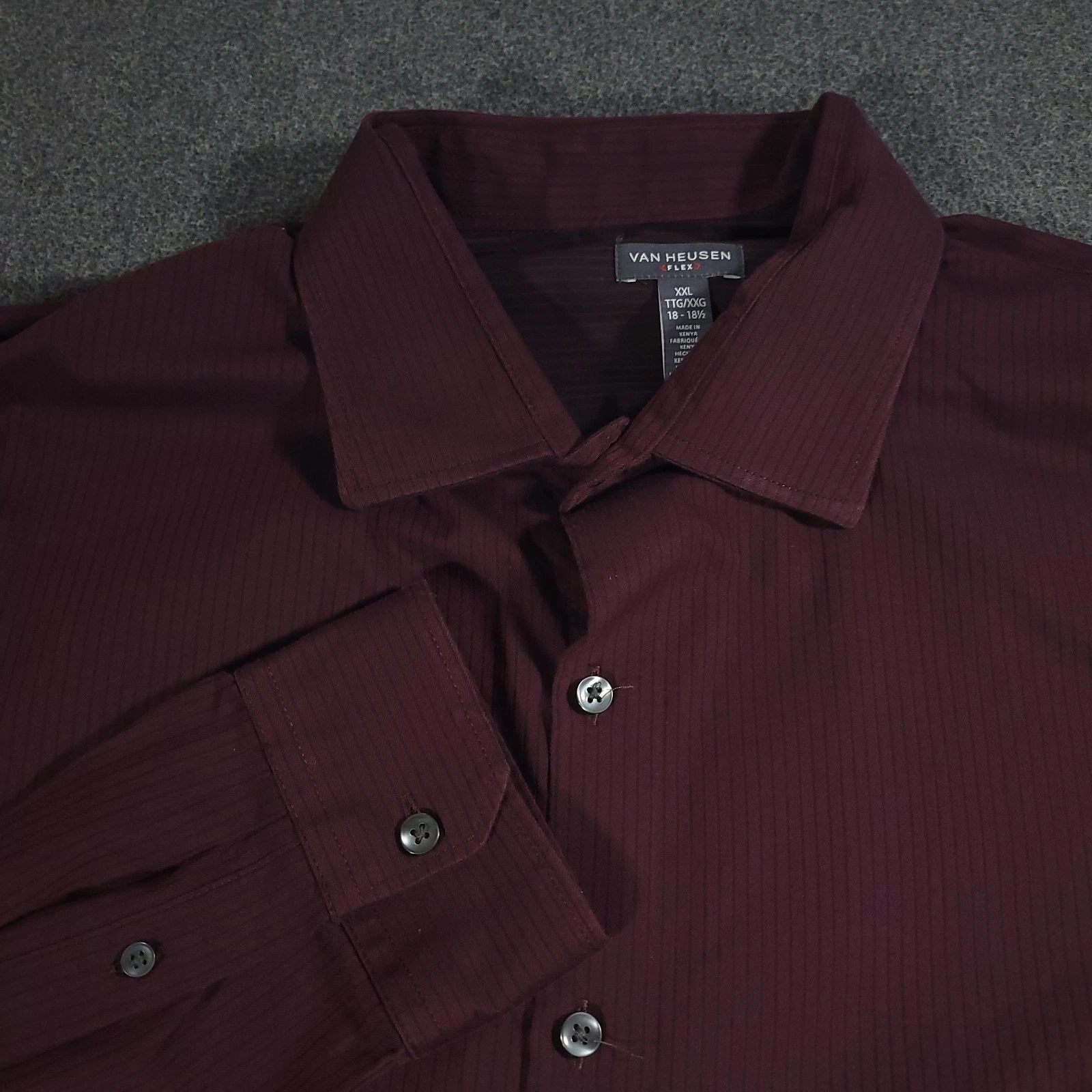 VANS Camicia elegante Van Heu uomo 18 18 5 marrone spilla flessibile a righe