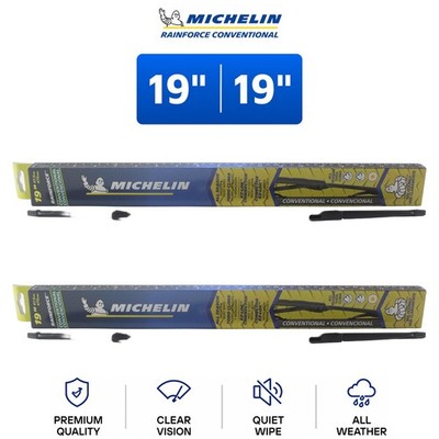 Michelin RainForce Conventional 19''/19'' Wiper Blade Set 2-Pc For Saturn LS2 00